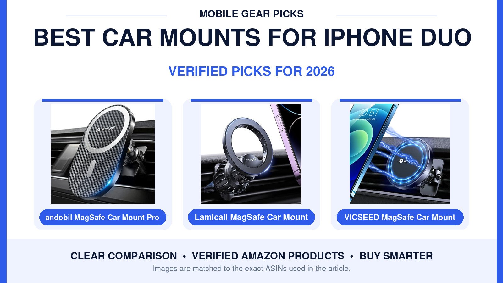 Best Car Mounts for iPhone Duo in 2026: MagSafe Picks for Safer Driving