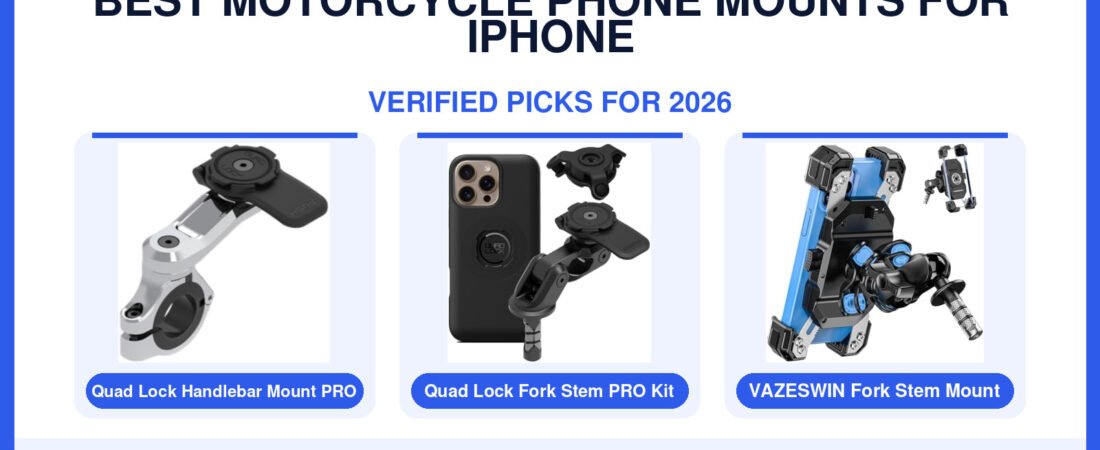 Best Motorcycle Phone Mounts for iPhone Duo in 2026