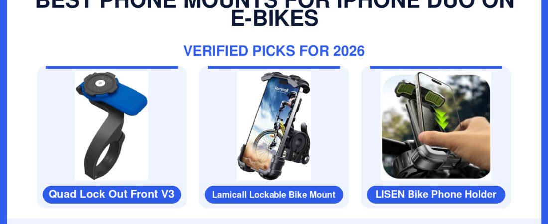 Best Phone Mounts for iPhone Duo on E-Bikes in 2026