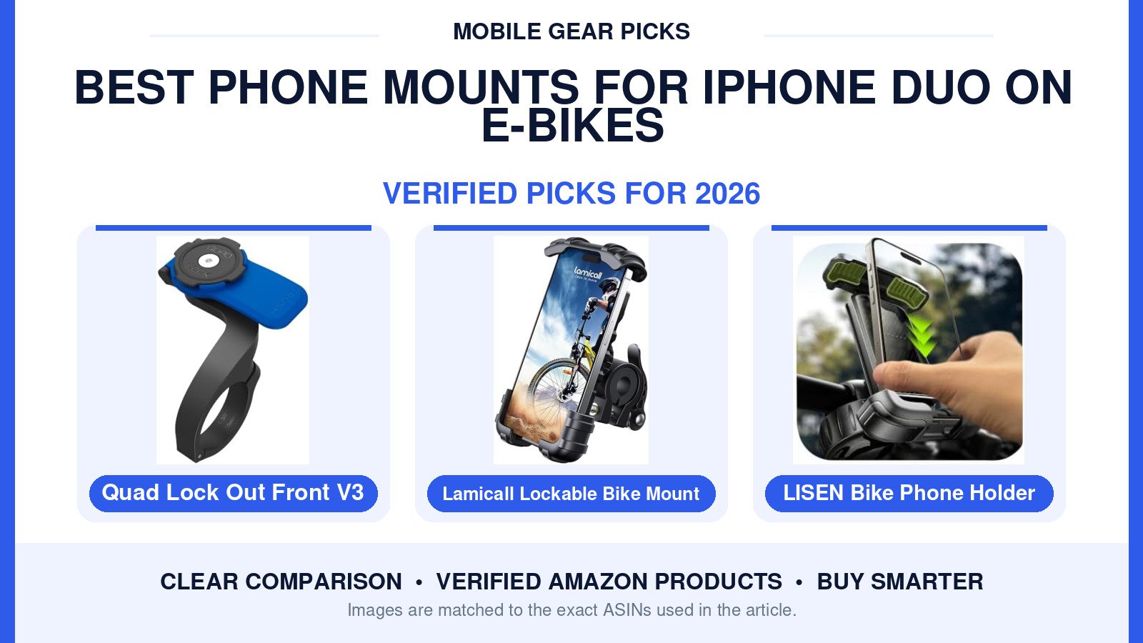 Best Phone Mounts for iPhone Duo on E-Bikes in 2026