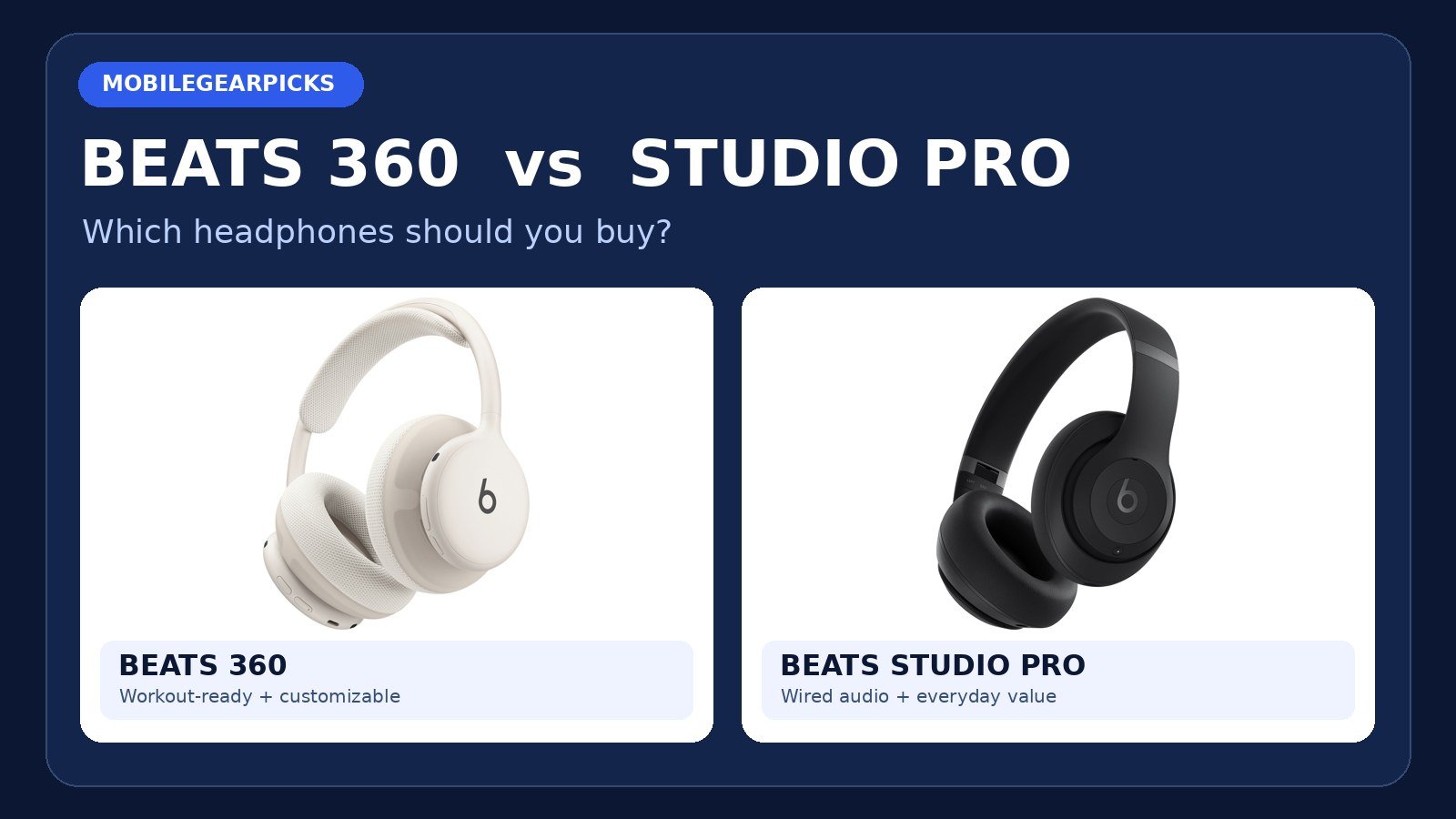 Beats 360 vs Beats Studio Pro: Which Beats Headphones Should You Buy in 2026?